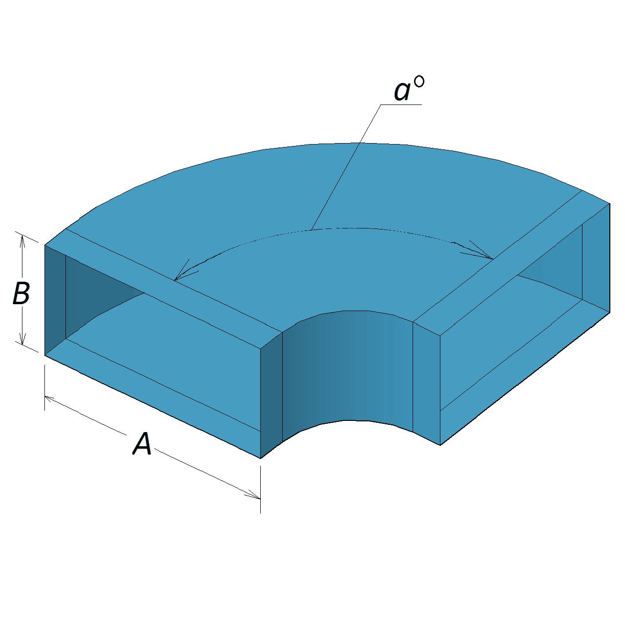 Отвод 57 3. Отвод прямоугольного сечения. Прямоугольный отвод для воздуховодов. Воздуховод прямоугольного сечения. Площадь отвода прямоугольного сечения.